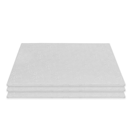 Filigree Cake Drum Full Sheet - Set of 3 - Silver