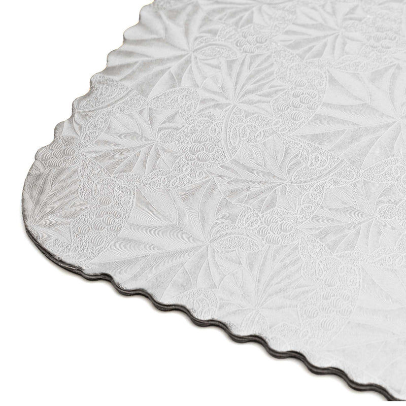 Filigree Scalloped Cake Board Half Sheet - Set of 6 - Events and Crafts-Dulcet Delights