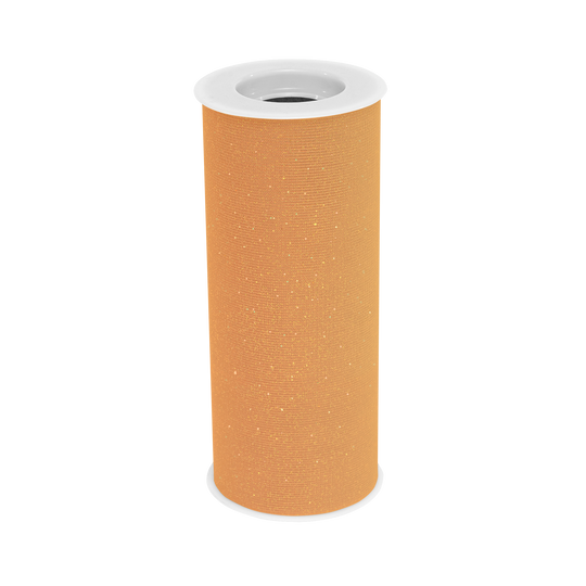 Glitter Fabric Tulle  6"W x 10 Yards- Gold