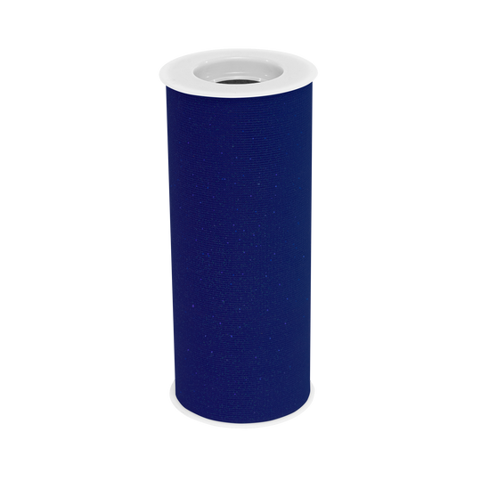 Glitter Fabric Tulle  6"W x 10 Yards- Royal Blue