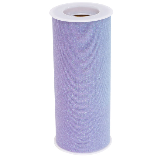 Rainbow Glitter Tulle Roll 6" x 10 Yards