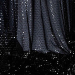 Spangle Knit Fabric Bolt - Black