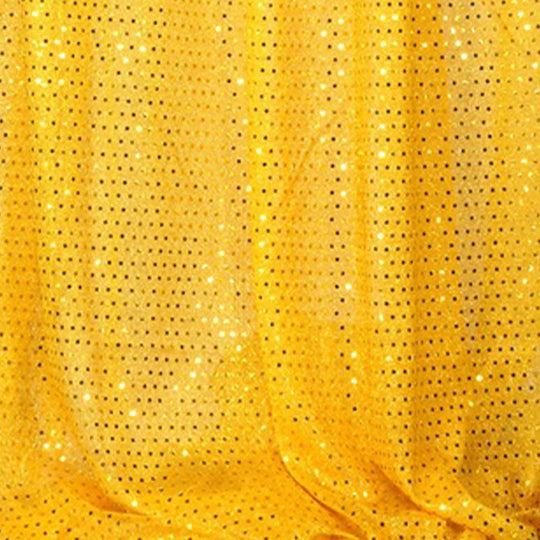 Spangle Knit Fabric Bolt Gold