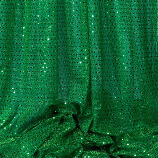 Spangle Knit Fabric Bolt Green