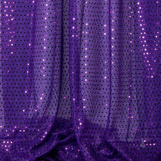 Spangle Knit Fabric Bolt Purple