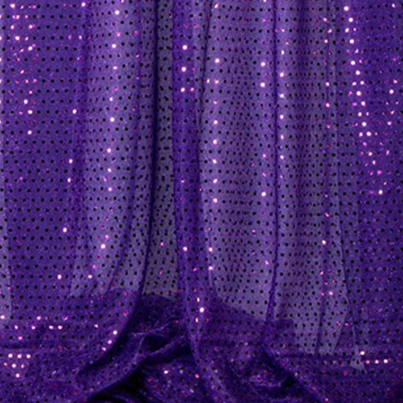 Spangle Knit Fabric Bolt - Purple