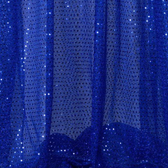 Spangle Knit Fabric Bolt Royal Blue