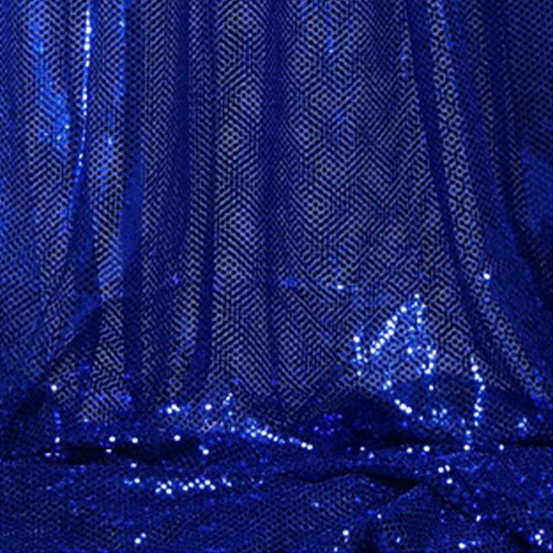 Sequin Dot Fabric Bolt - Royal Blue