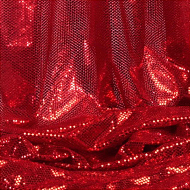 Sequin Dot Fabric Bolt - Red