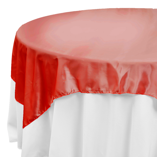 Satin Overlay -72 inches - Red
