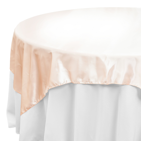 Satin Overlay - 90 Inches - Blush