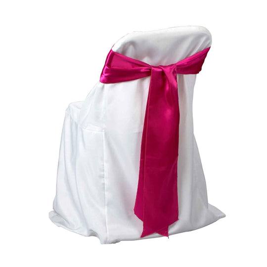 Satin Chair Bows - Fuchsia