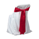 Satin Chair Bows - Red