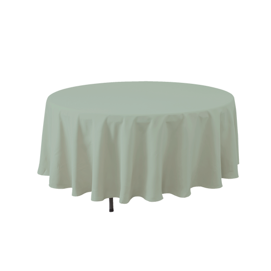 Round Polyester Table Cover - 108 Inch - Sage