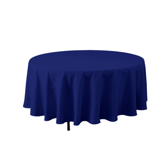 Round Polyester Table Cover - 120 Inch - Royal Blue