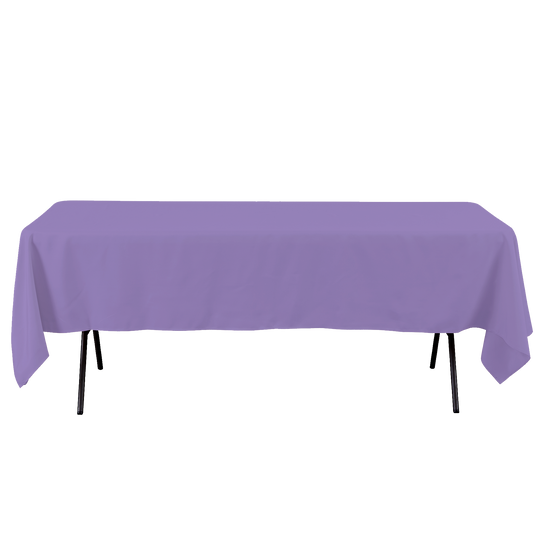Rectangle Polyester Table Cover - 60 x 102 Inches - Lavender