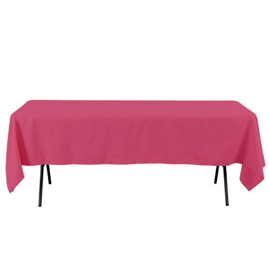 Rectangle Polyester Table Cover - 60 x 102 Inches - Magenta