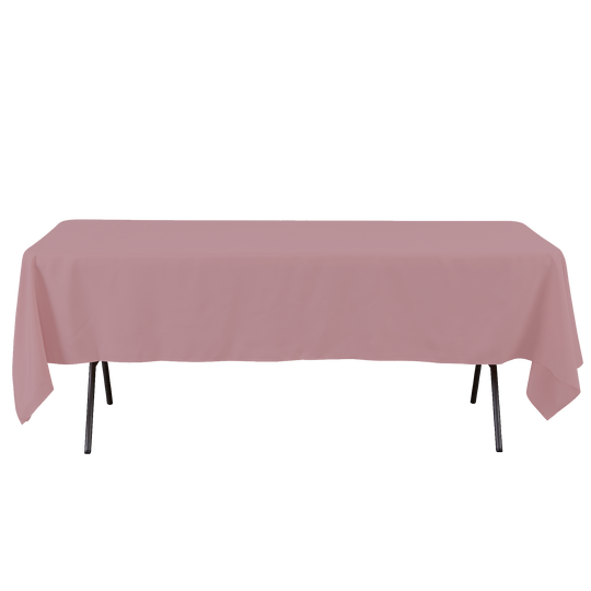 Rectangle Polyester Table Cover - 60 x 102 Inches - Mauve