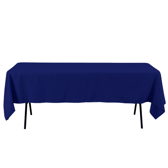 Rectangle Polyester Table Cover - 60 x 102 Inches - Royal Blue