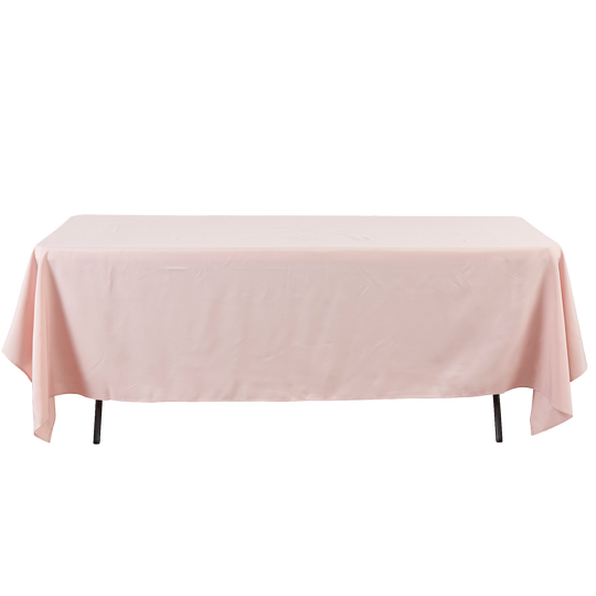 Rectangle Polyester Table Cover - 60 x 126 Inches - Blush
