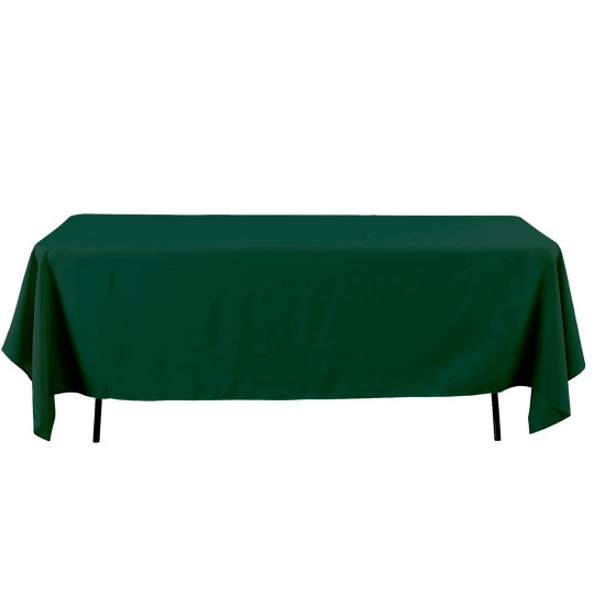 Rectangle Polyester Table Cover - 60 x 126 Inches - Forest Green