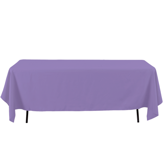 Rectangle Polyester Table Cover - 60 x 126 Inches - Lavender