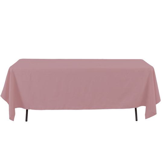 Rectangle Polyester Table Cover - 60 x 126 Inches - Mauve