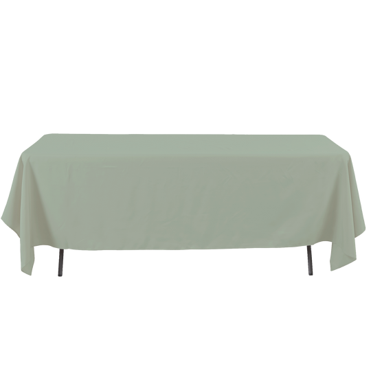 Rectangle Polyester Table Cover - 60 x 126 Inches - Sage