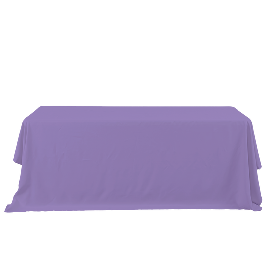 Rectangle Polyester Table Cover - 132 Inches - Lavender