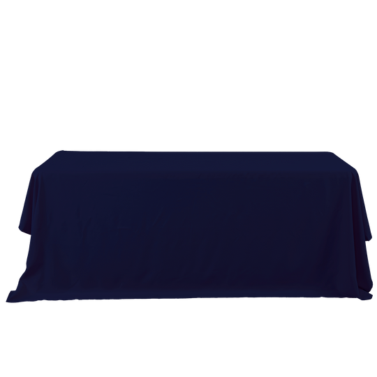Rectangle Polyester Table Cover - 132 Inches - Navy Blue