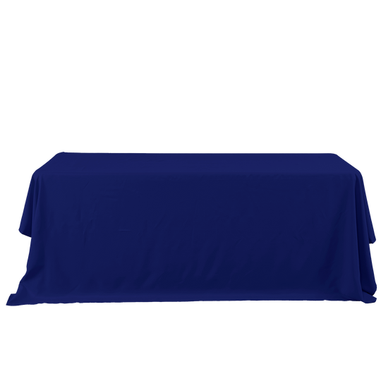 Rectangle Polyester Table Cover - 132 Inches - Royal Blue