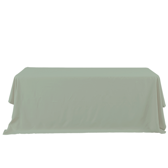 Rectangle Polyester Table Cover - 132 Inches - Sage