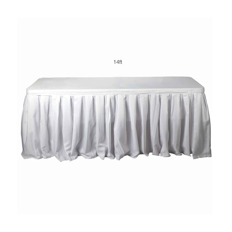 Polyester Table Skirt - Measurements