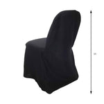 Polyester Folder Chair Cover - Black Measurements