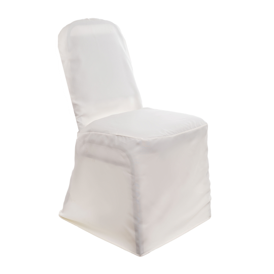 Polyester Banquet Chair Covers - White