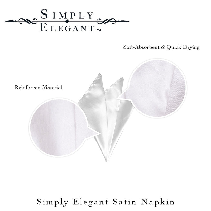 Satin Napkins - Events and Crafts-Simply Elegant