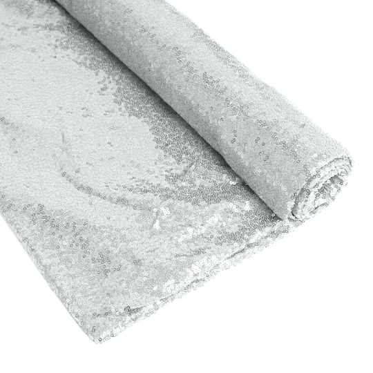 Sequin Fabric Bolt - Silver