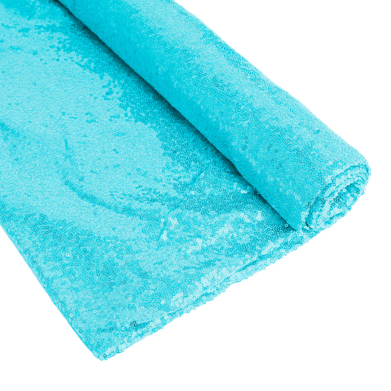 Sequin Fabric Bolt - Turquoise - Events and Crafts-Simply Elegant