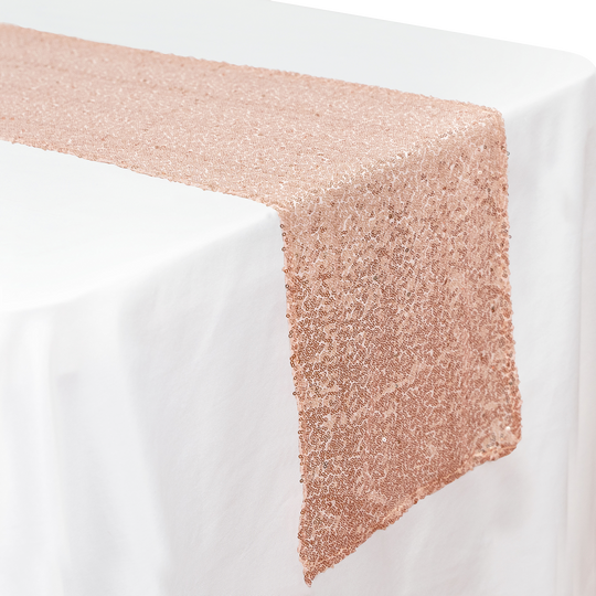 Sequin Table Runner - 108 inches - Blush