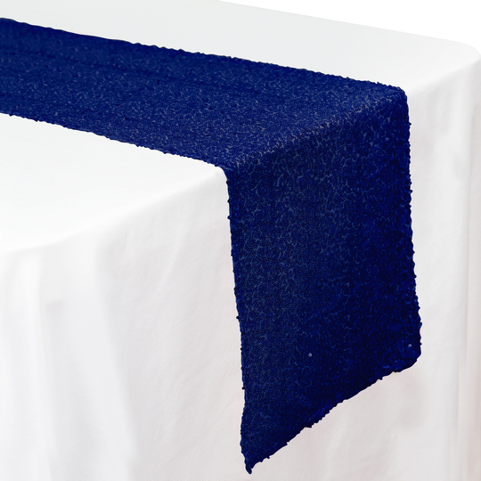 Sequin Table Runner - 108 inches - Royal Blue