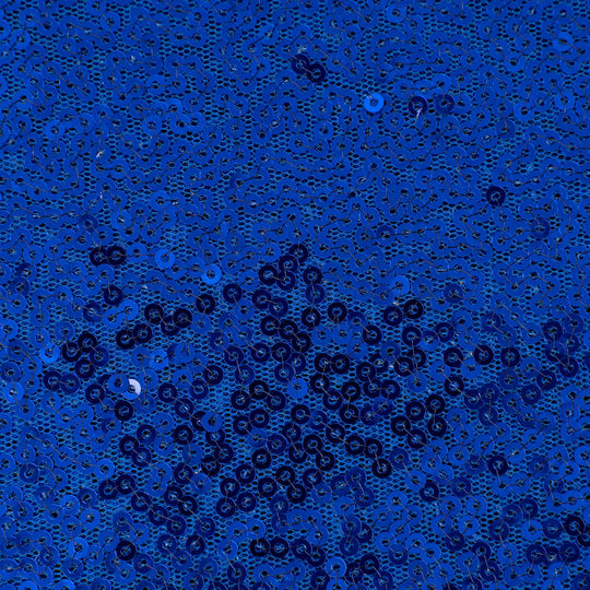 Sequin Table Cover - 156 Inches Long - Royal Blue