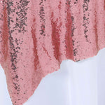 Sequin Fabric Overlay - Blush Closeup