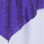  Sequin Fabric Overlay - Purple Closeup