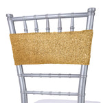 Stretch Lurex Chair Sash - Gold