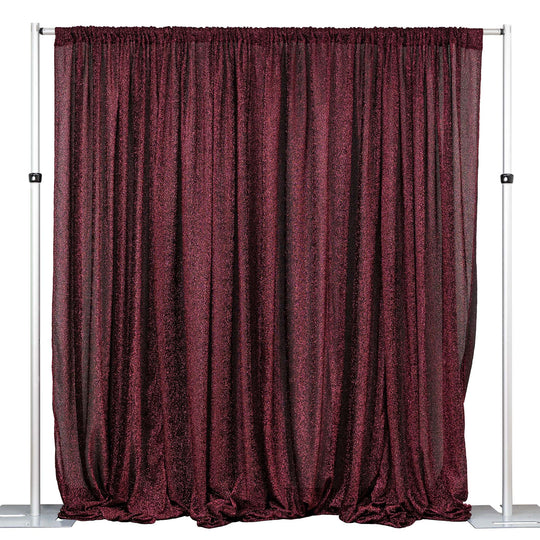 Metallic Spandex Backdrop 20ft x 10ft - Burgundy