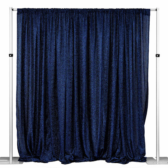 Metallic Spandex Backdrop 20ft x 10ft - Navy