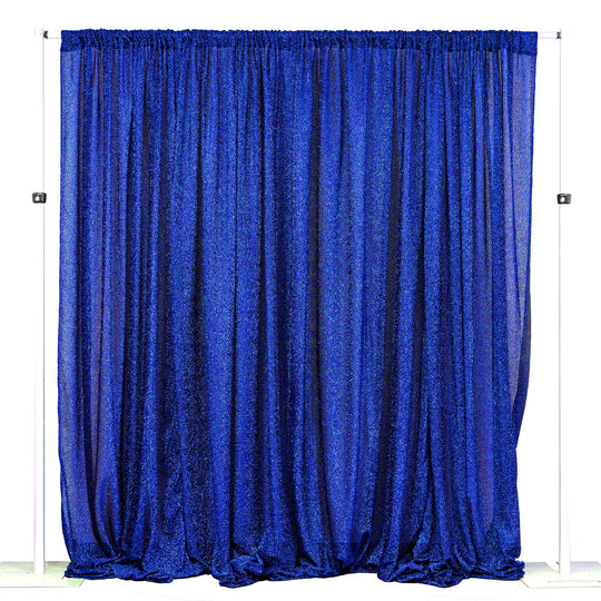 Metallic Spandex Backdrop 20ft x 10ft - Royal Blue