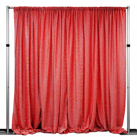 Metallic Spandex Backdrop 20ft x 10ft - Red