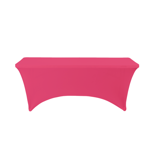 Rectangle Spandex Table Cover - 6 Foot Cover - Magenta