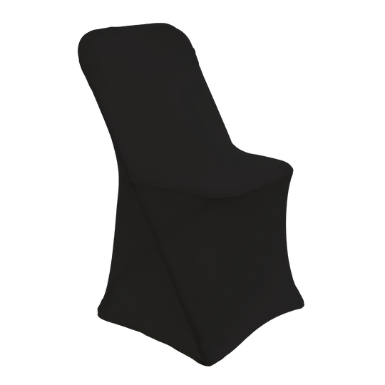 Spandex Folding Chair Cover - Black